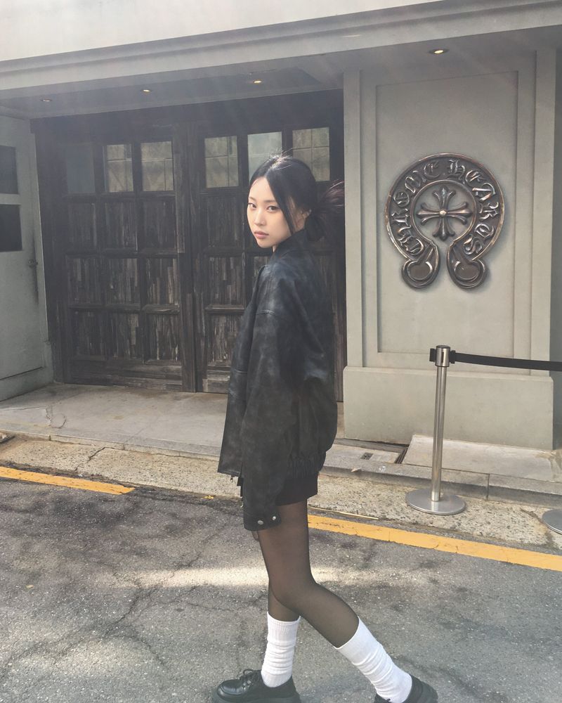 [Made] Rene leather jacket -black