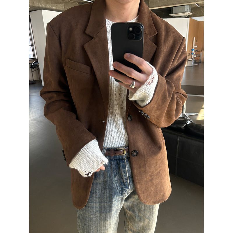 [S/S] Suede 2button blazer(2color)