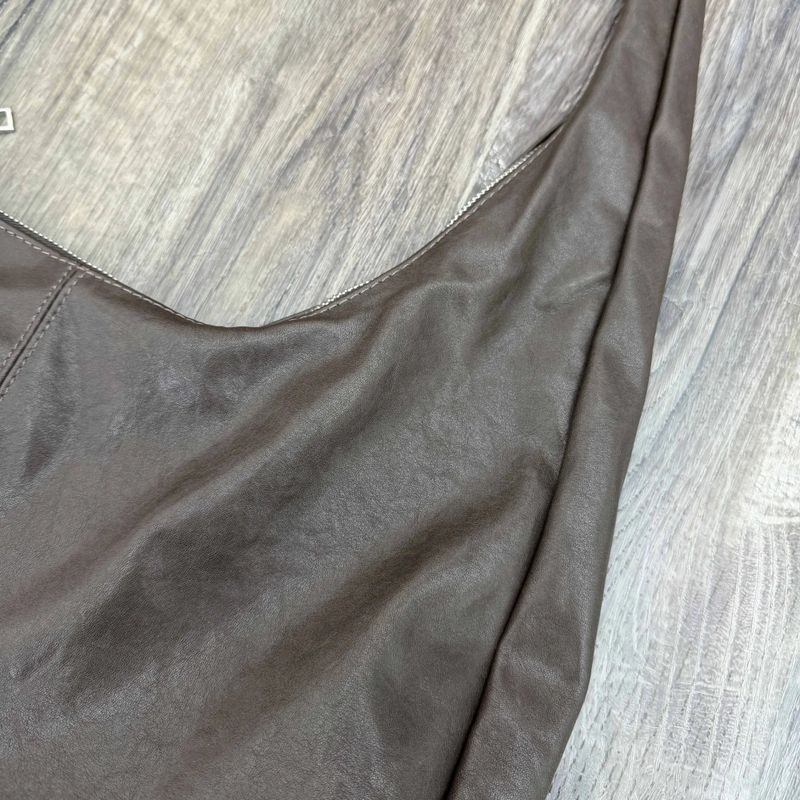 Curved Draped Shoulder Bag