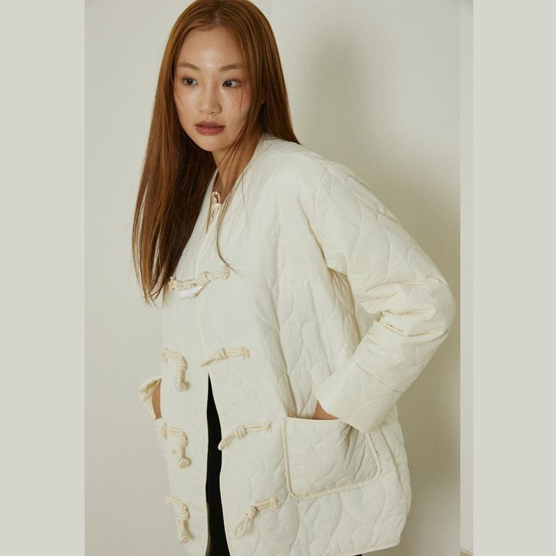 Cloud quilting jacket (ivory)