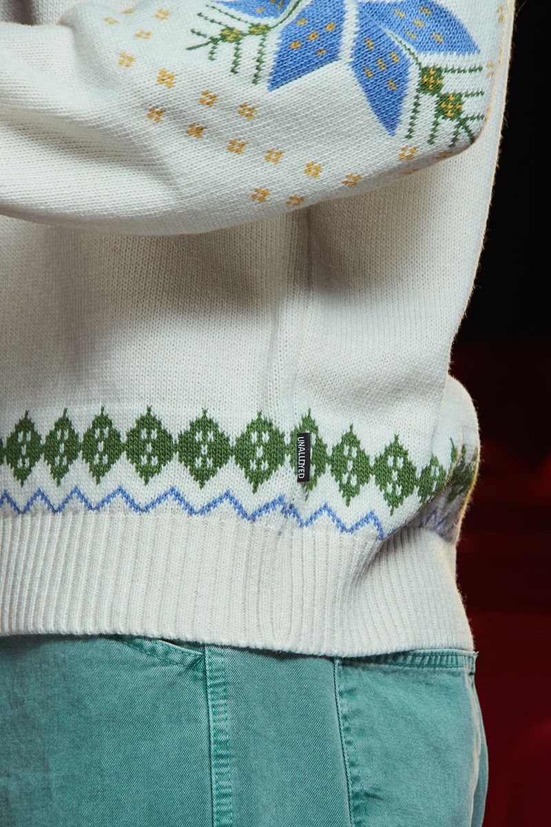 ARGYLE NORDIC KNIT / IVORY
