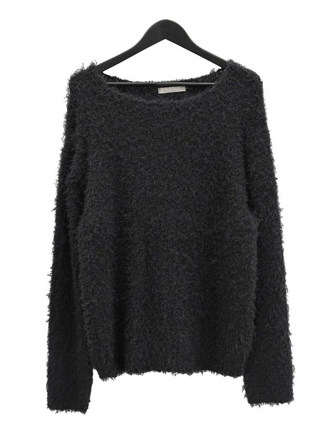 Alpaca Boat Neck Long Sleeve Knit