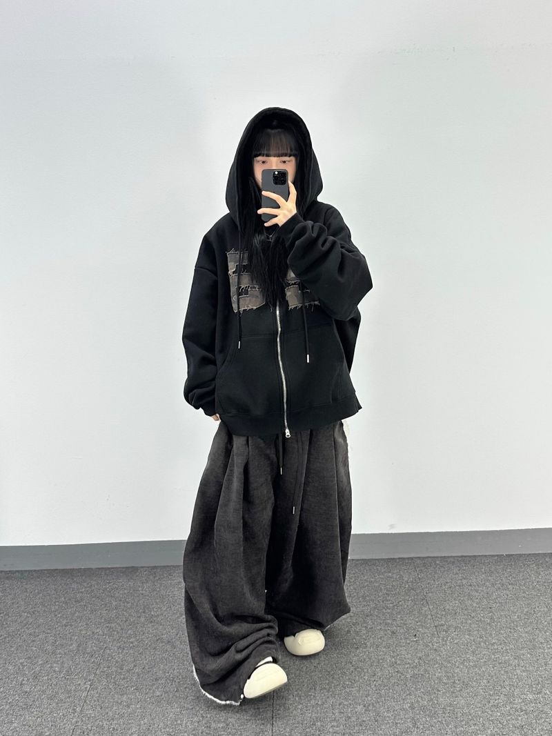 terry four pintuck pants