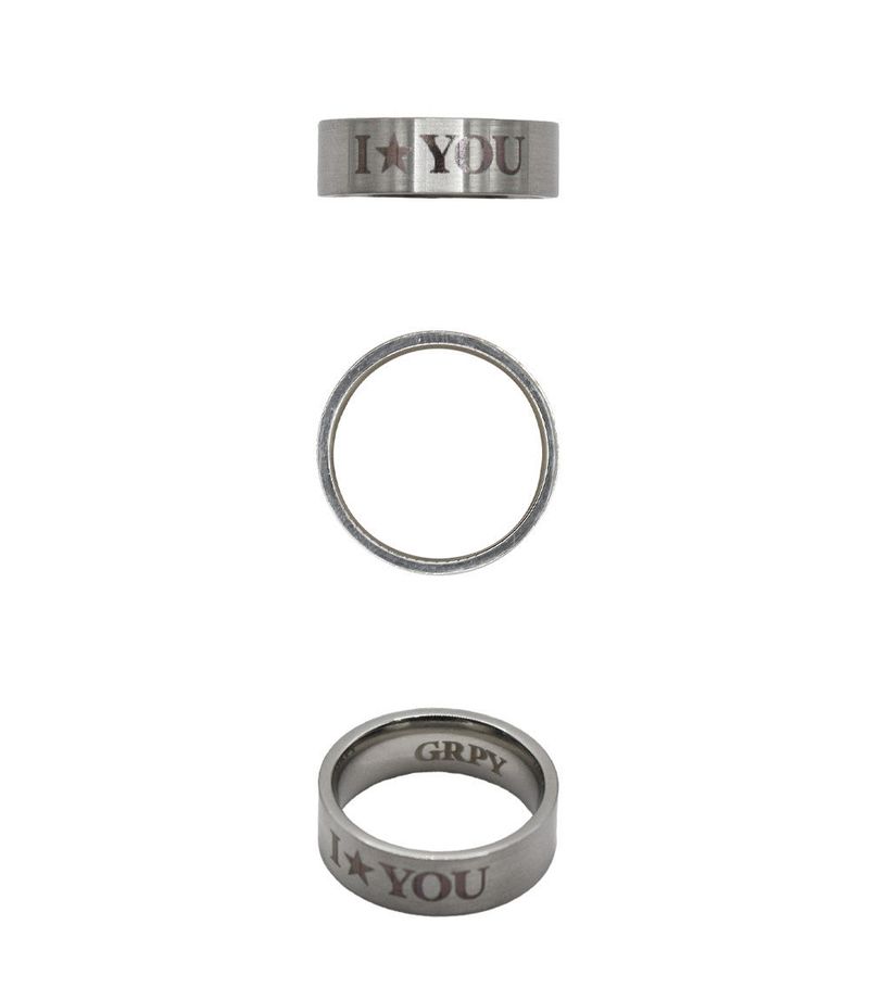 Star You Letter Plane Ring
