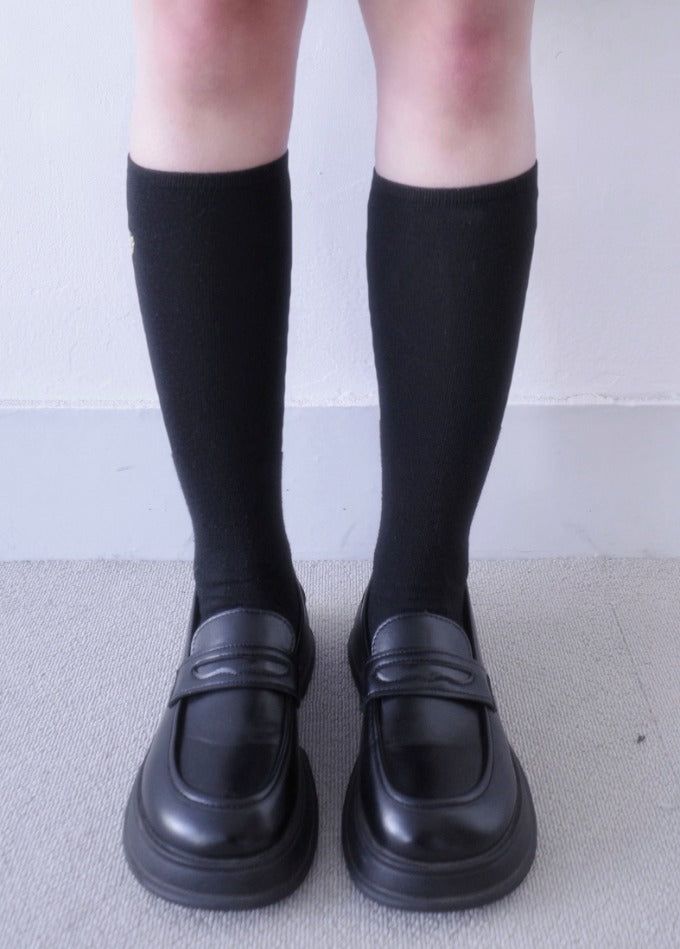 Preppy platform loafer