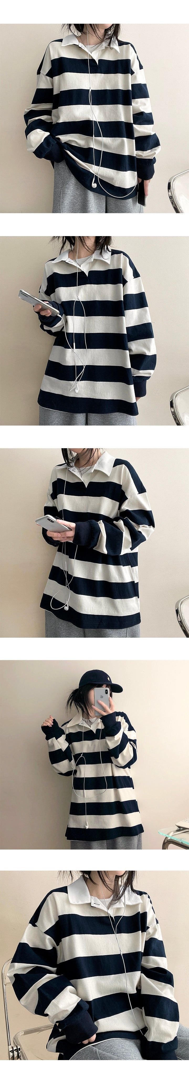 Pennon Boxy Danjara Collar Sweatshirt