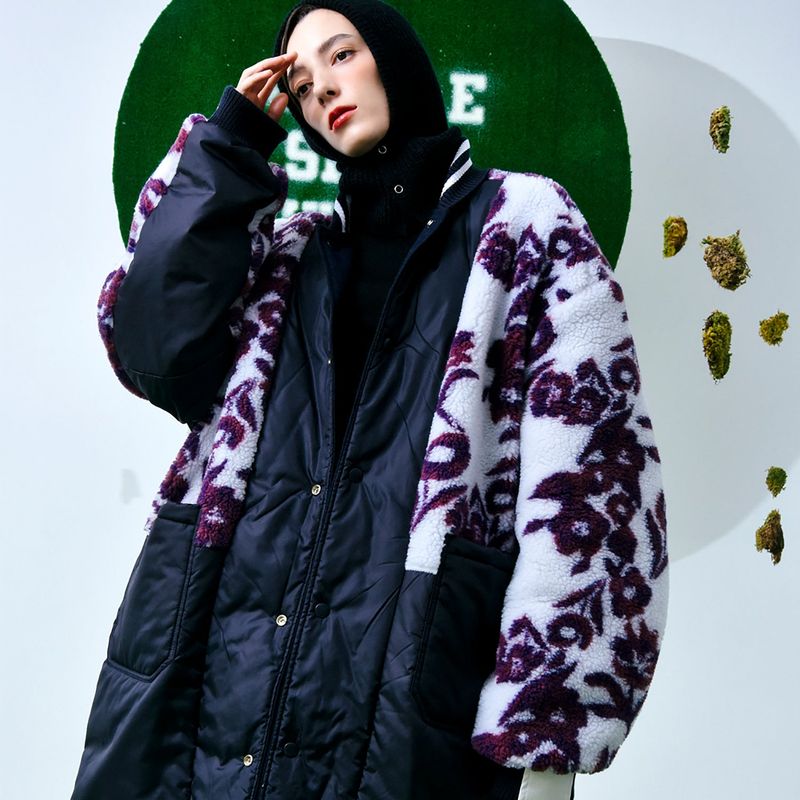 Reversible Wool-Blend Varsity Coat
