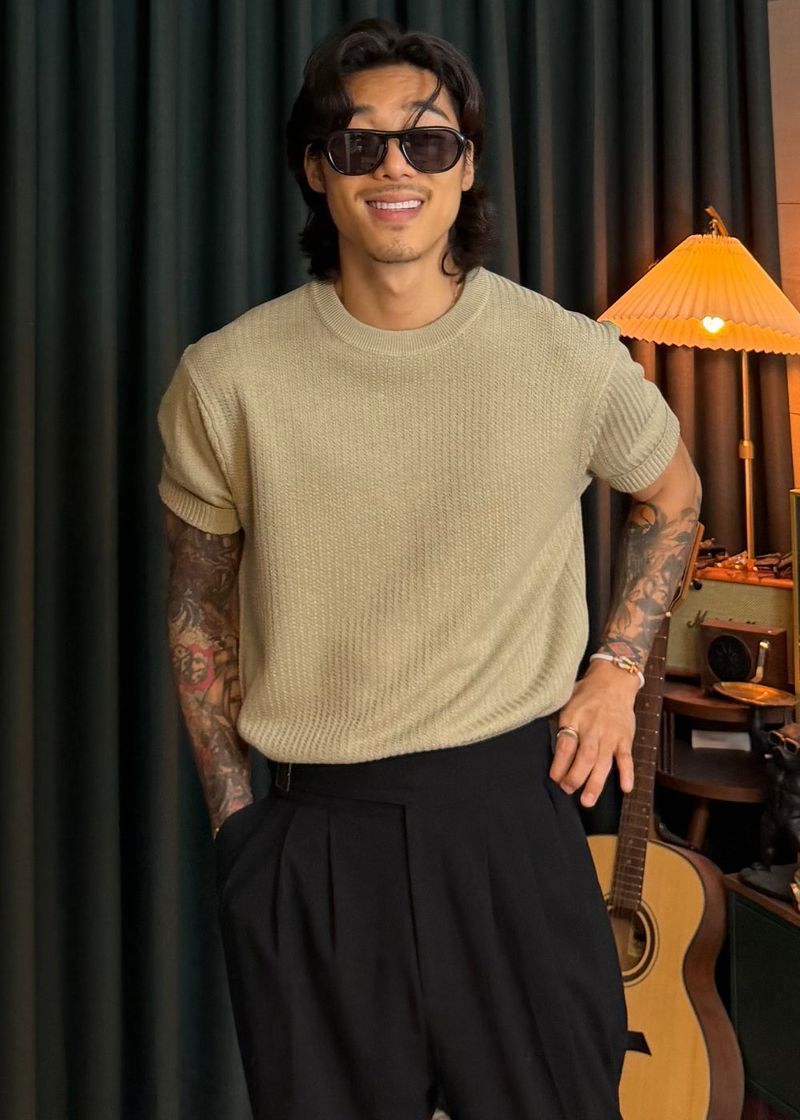 Linen Round Washable Knit 6COLOR