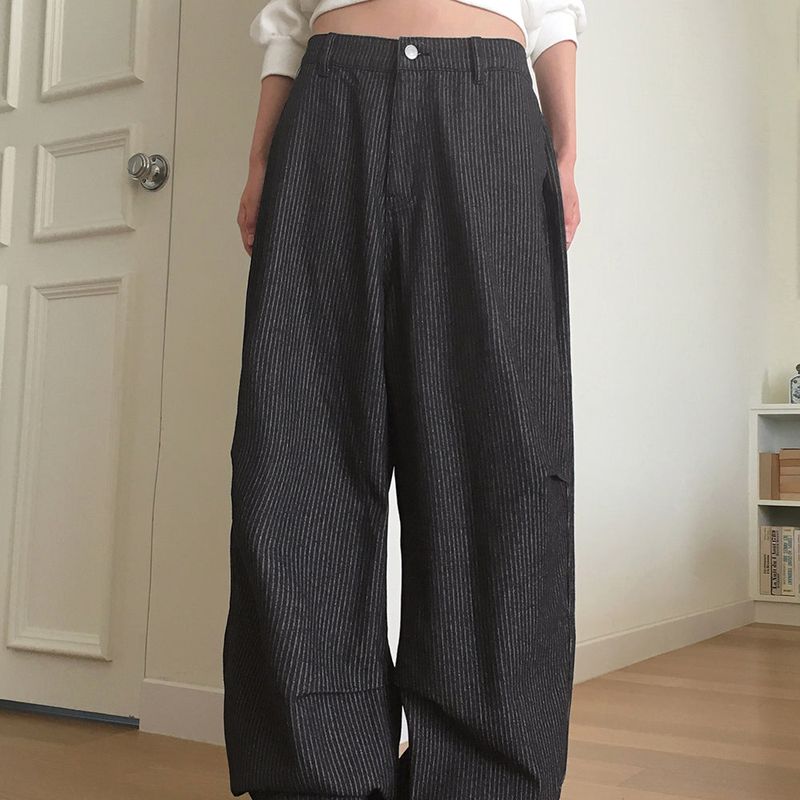 WONDER WONDER（ワンダーワンダー）の「[MADE] Erson Stripe Snap Button Balloon Fit Denim Pants（Pants）」