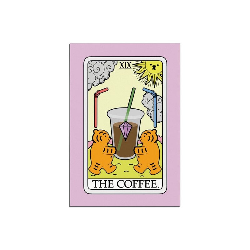 MUZIKTIGER(ムジークタイガー)の「COFFEE TAROT TIGER POST CARD(Smartphone Accessories)」
