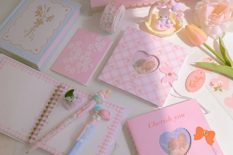 Heart pocket ♡ twin ring notebook