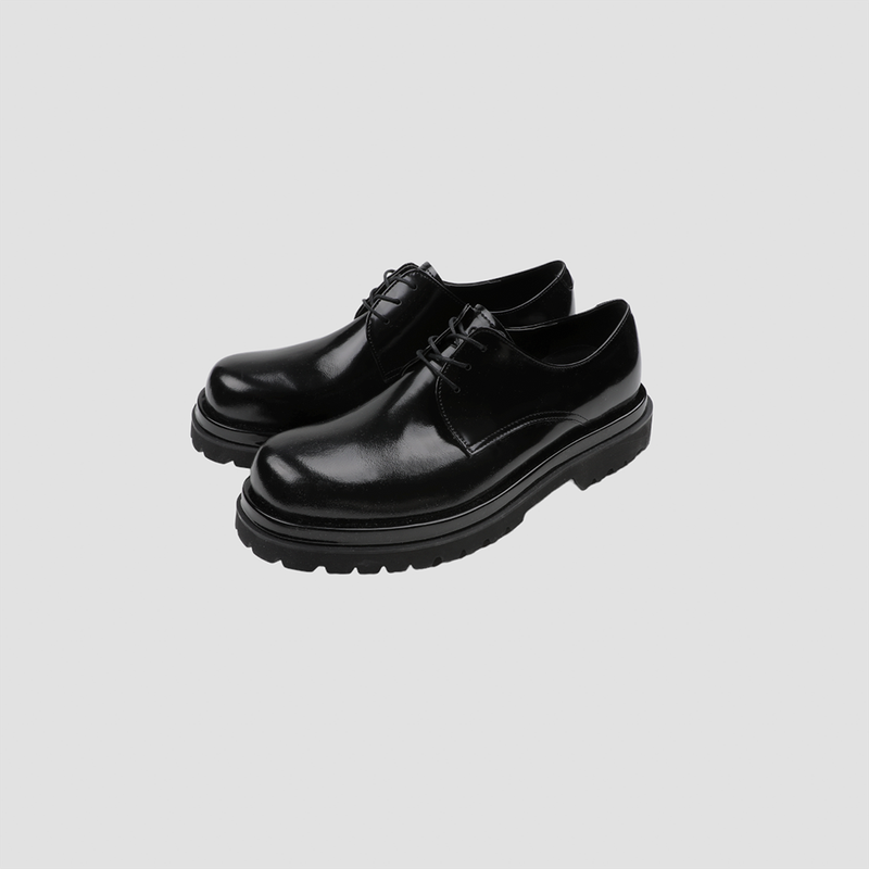 ASCLO Circle Derby Shoes (Black)