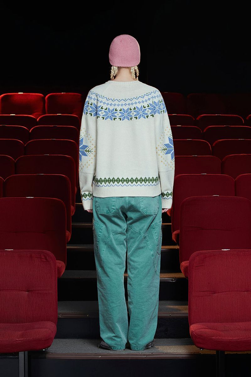 ARGYLE NORDIC KNIT / IVORY