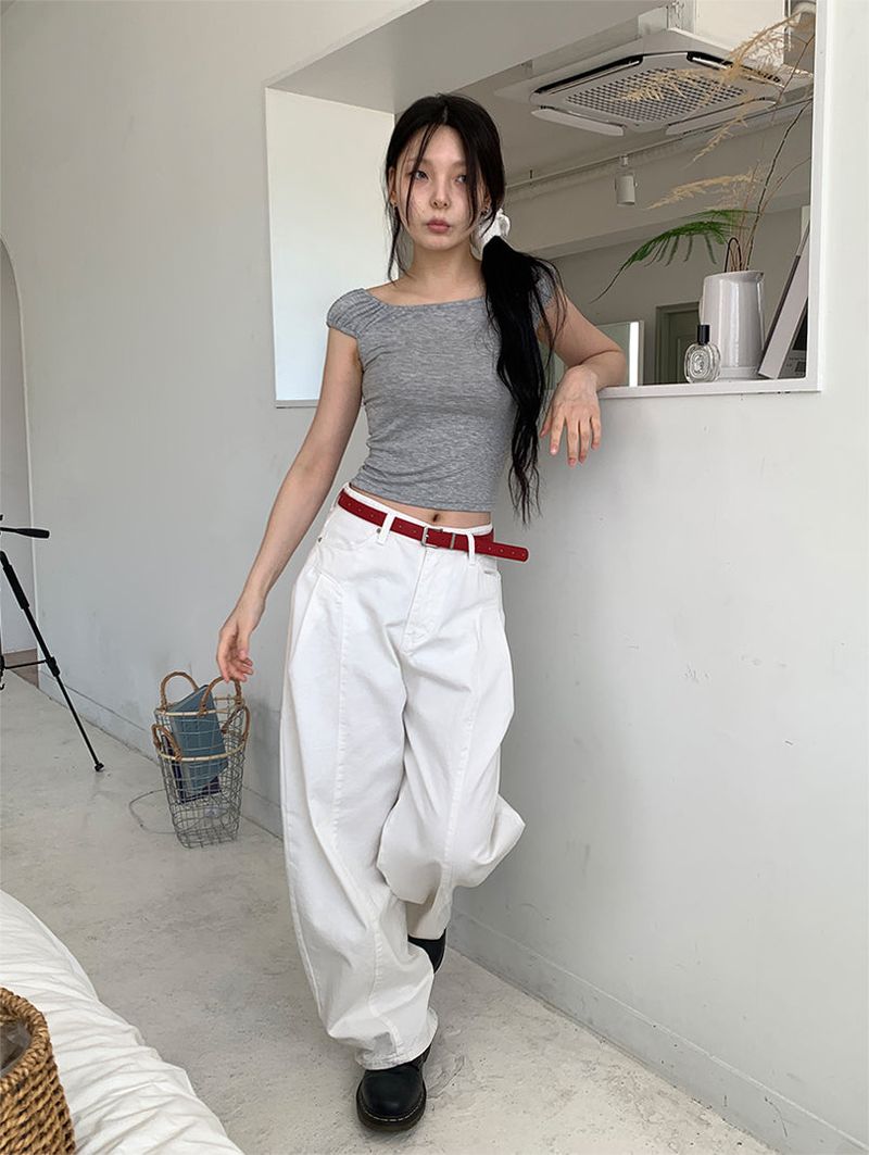 PELVIS PINTUCK BALLOON PANTS (3C)