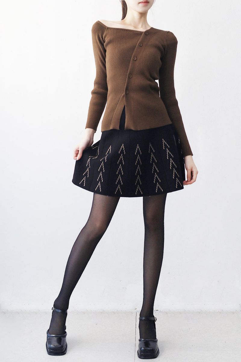 Ethel pattern knit skirt