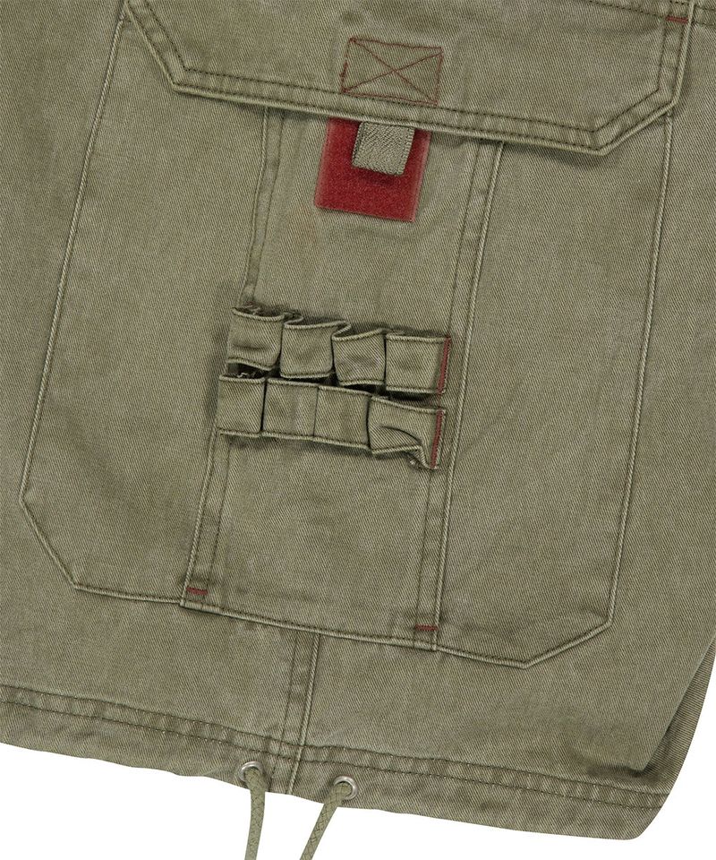 BERMUDA UTILITY CARGO SHORTS_KHAKI