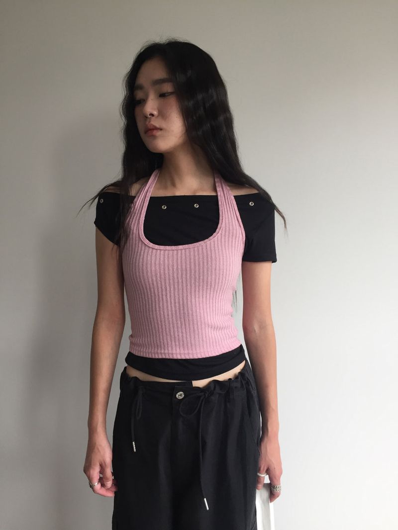 Rush Eyelet T-shirt (3color)