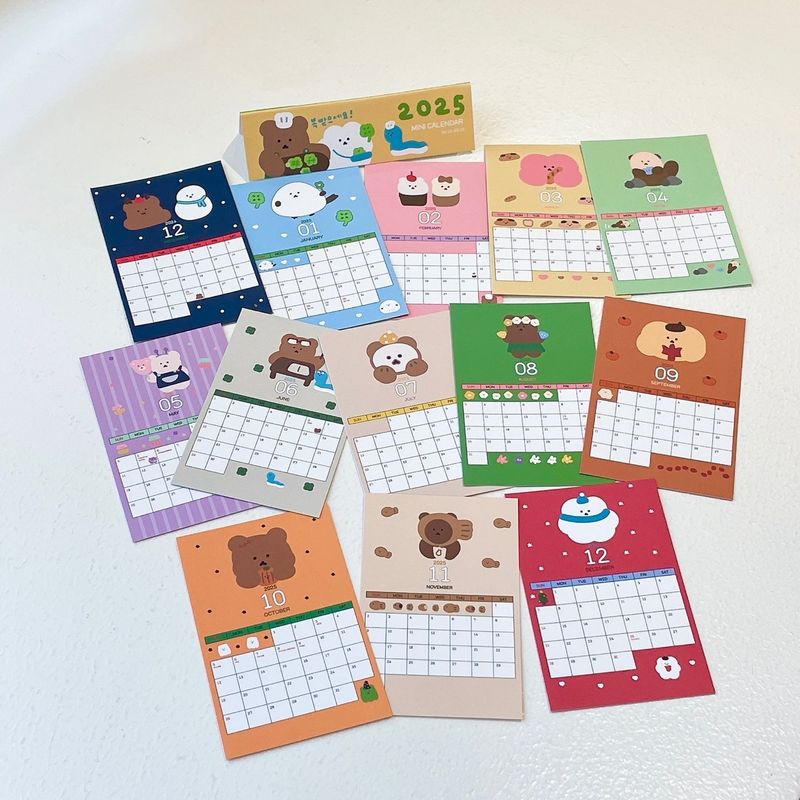 2025 chanibear mini calendar