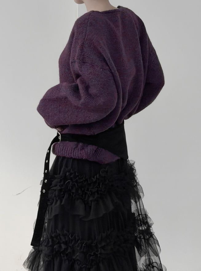 Zen V-neck Bocashi Knit