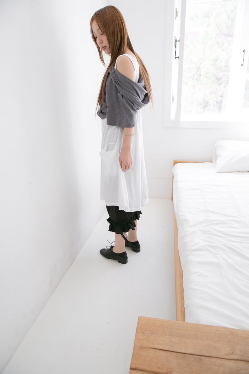 dot jacquard frill pants(2colors)