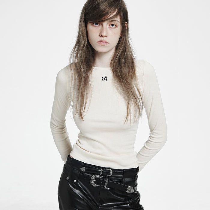 Holy White Symbol Long Sleeve _ ivory