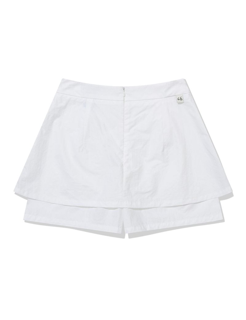 GIANT RIBBON SKIRT PANTS(WHITE)