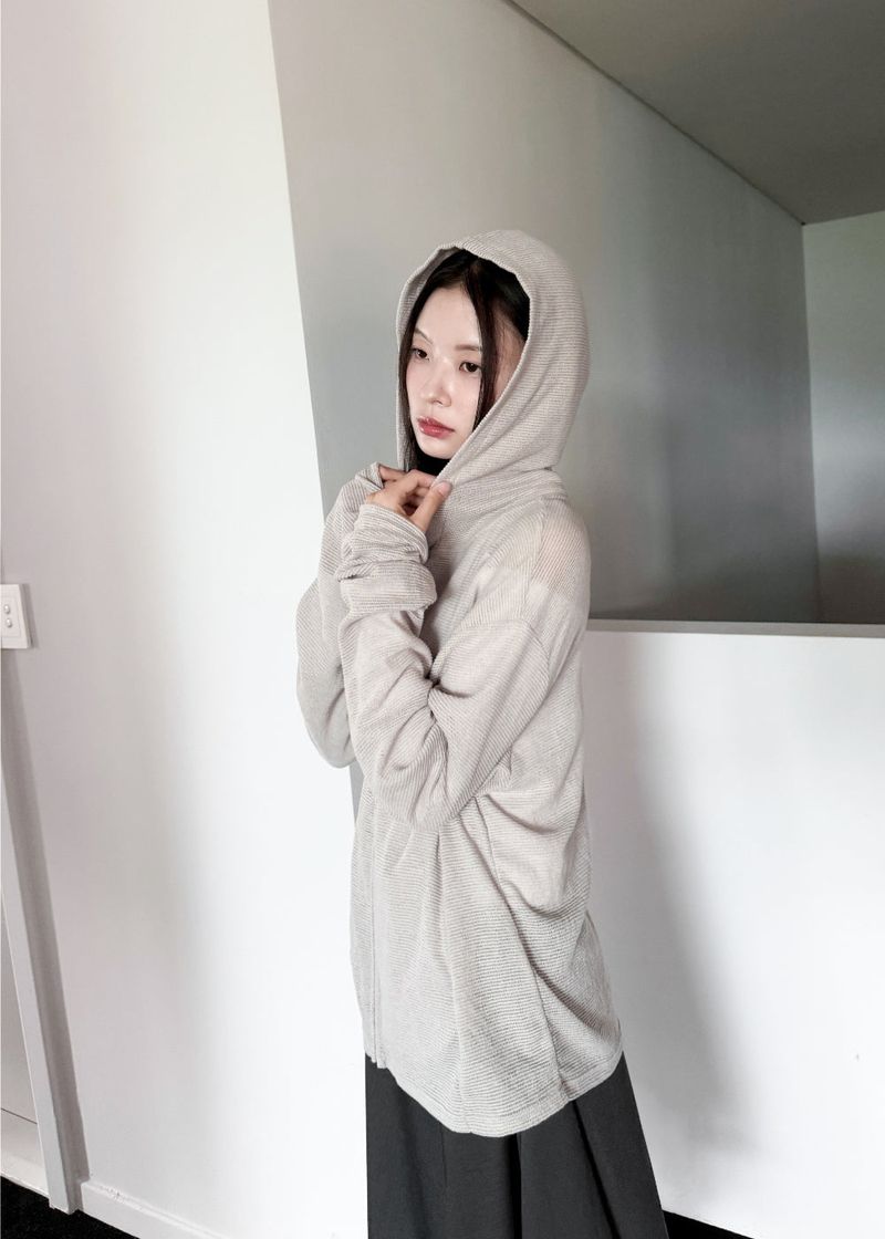 WOOHWA(ウファ)の「SOFT KNIT HOOD ZIP-UP(Jackets/Outerwear)」