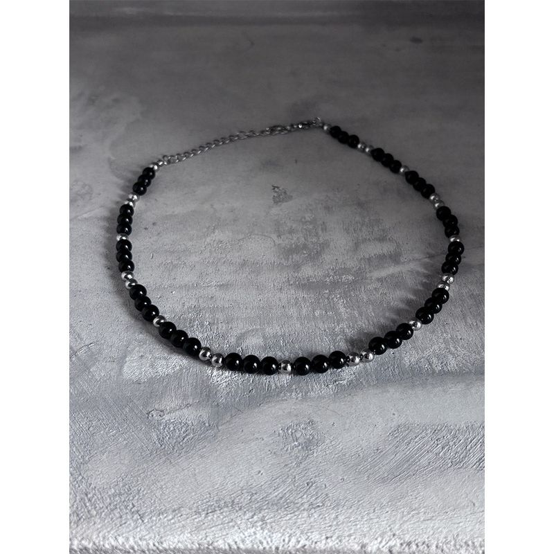 LAURANT（ロラン）の「[HANDMADE] Black ornix stone necklace（Accessories）」