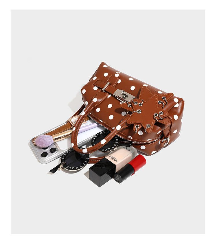 Star Keyring Polka Dot Pillow Handbag
