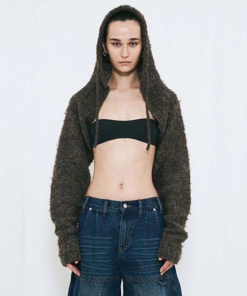 MUFFLER KNIT CARDIGAN