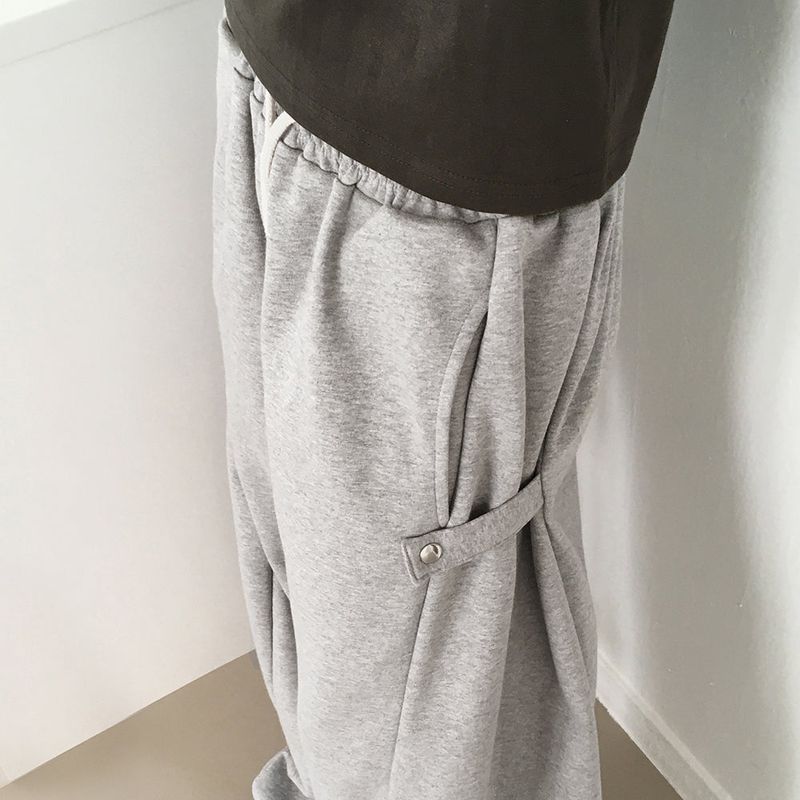 Jode Side Snap Balloon 2-Way Training Long Wide Jogger Pants