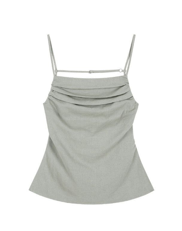Linen Backless Top (BEIGE)