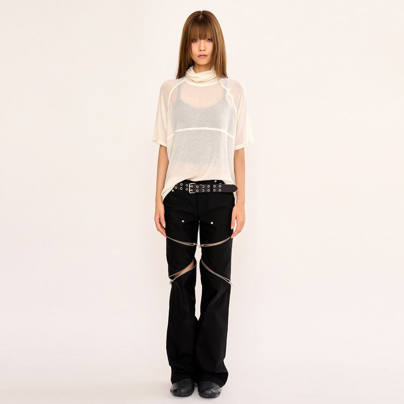 Turtle Neck Top - Ivory