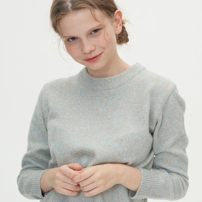 ROUND NECK WOOL KNIT_MINT