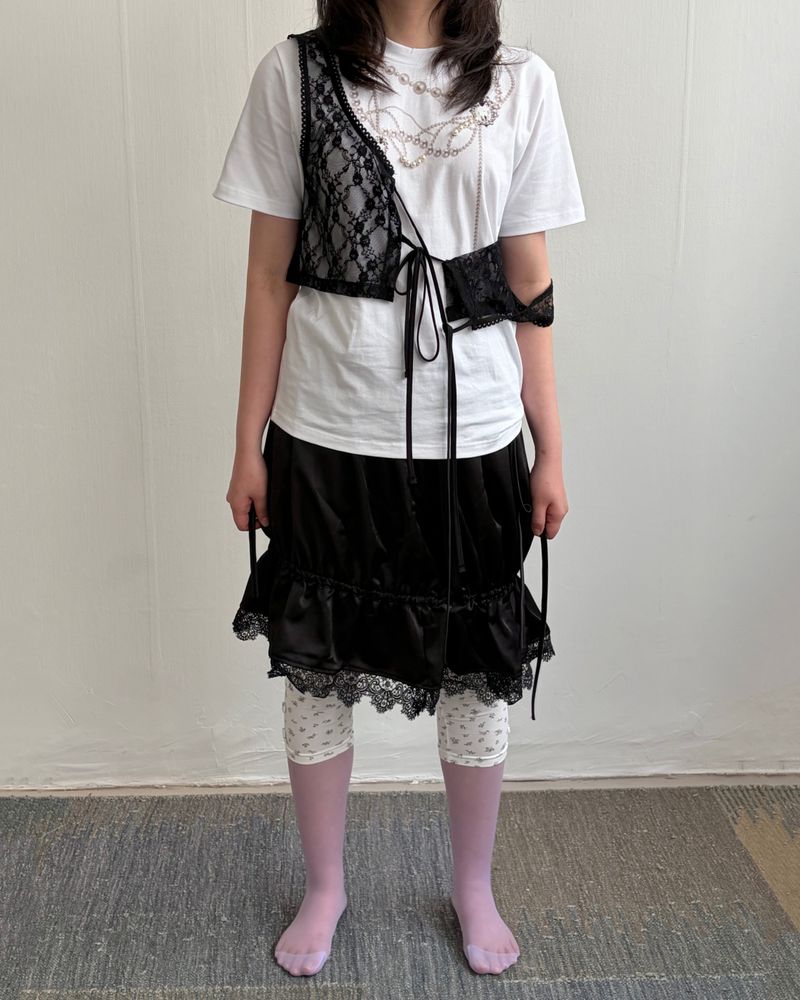 Nostalgic Satin Skirt