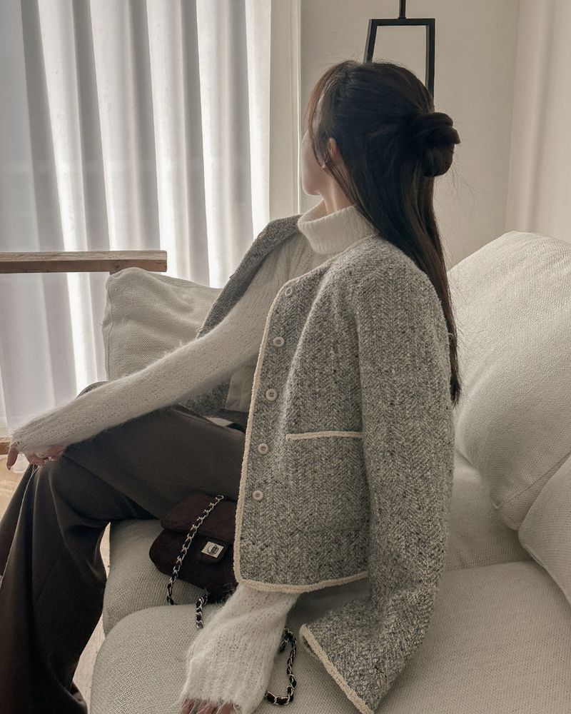 Wool tweed jacket