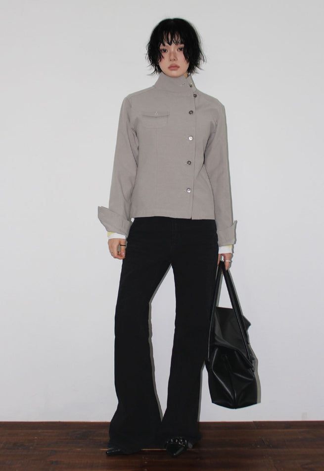 UNBAL HIGH-NECK JACKET