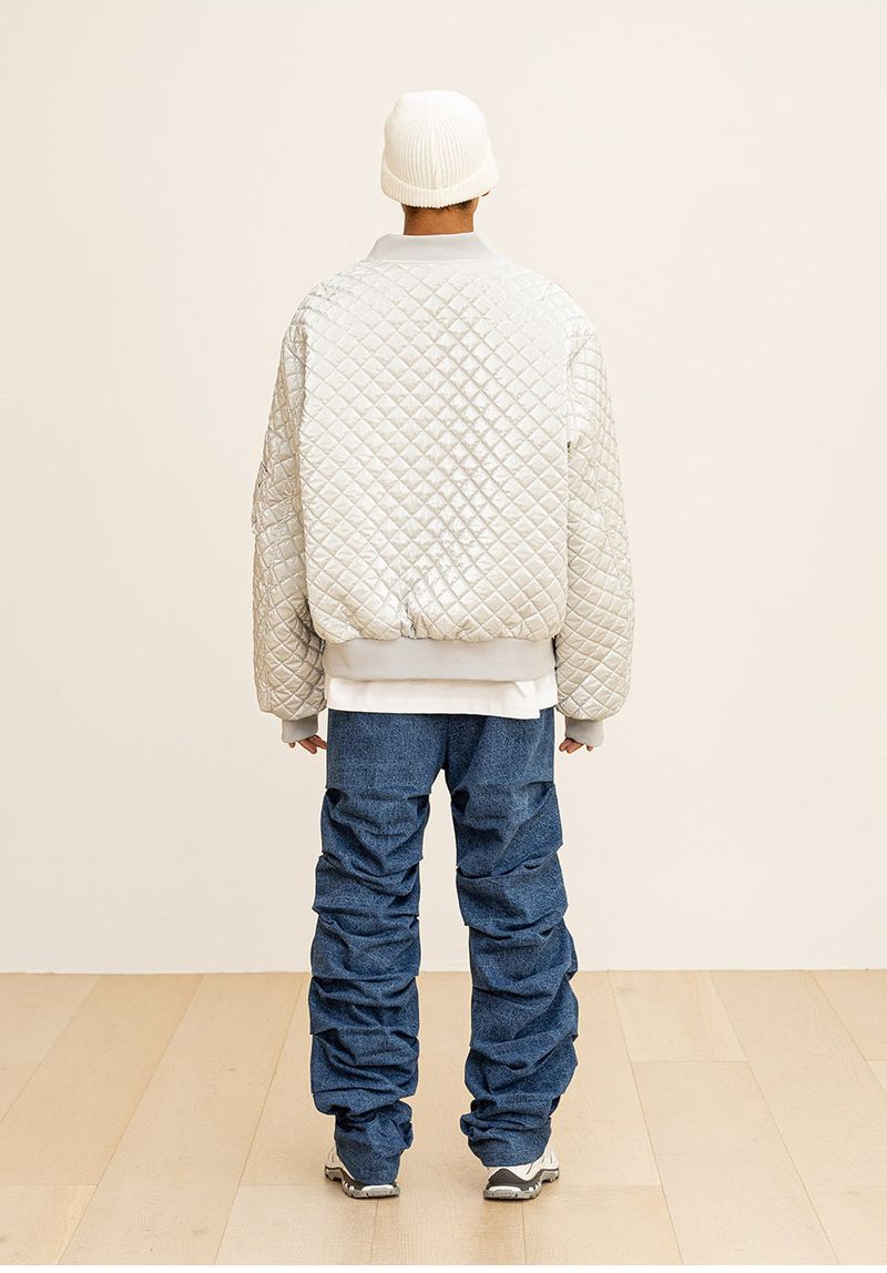 CRUMBLE DENIM PANTS