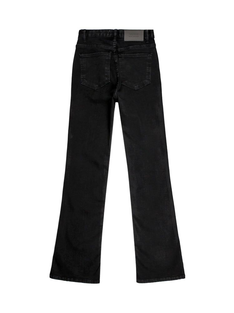 W53 LONG SEMI BOOTS CUT DENIM PANTS
