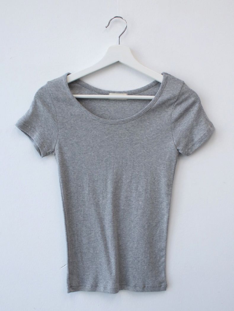 U-neck silm T