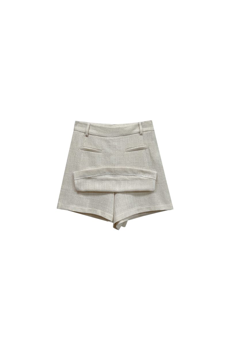 CHERISH TWEED SKIRT PANTS / WHITE