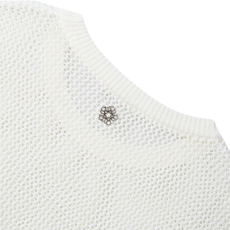 [24SS LSD COLLECTION] MUGUNG Crochet Knit Pullover_Ivory