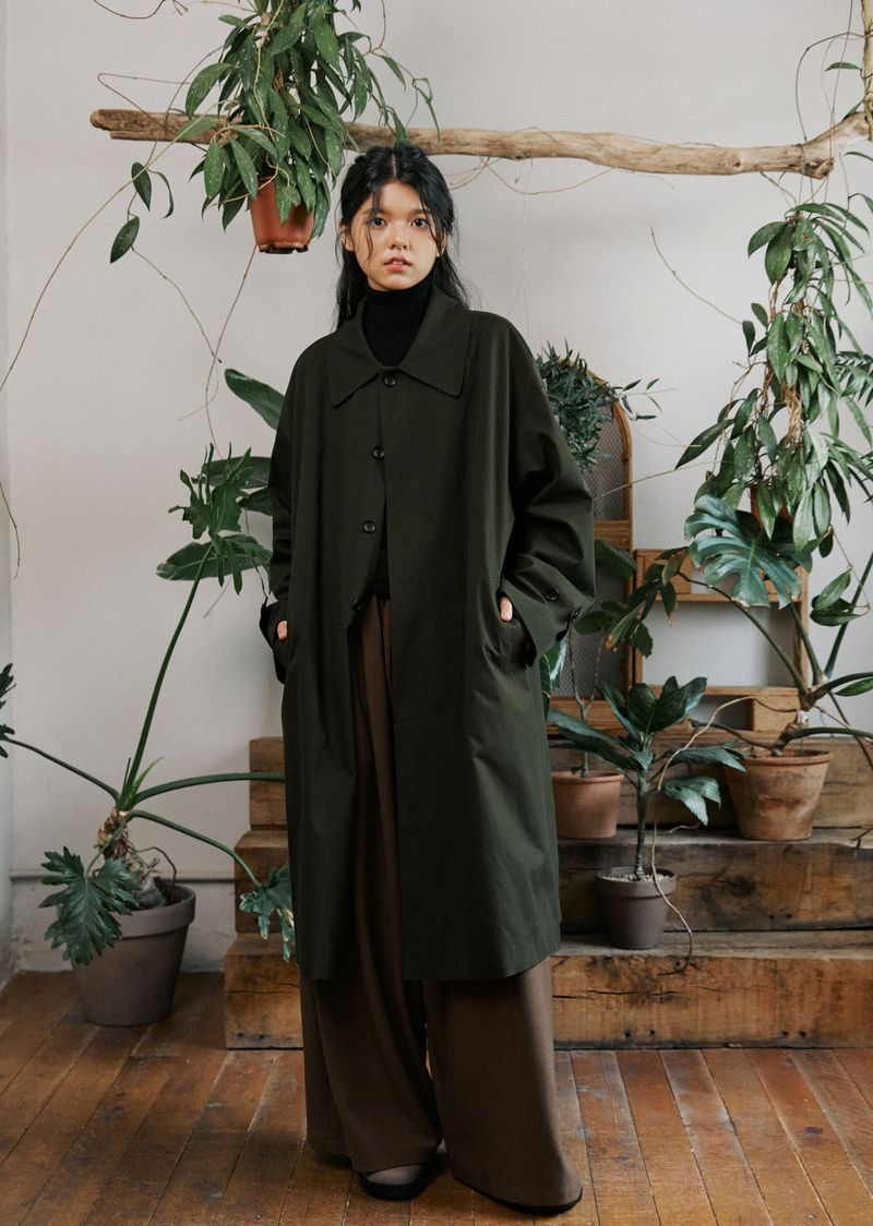 unisex mac coat khaki