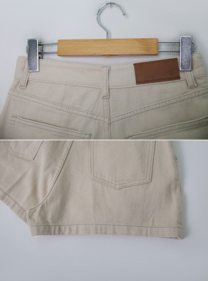 Two Pintuck Cotton Shorts (3color)