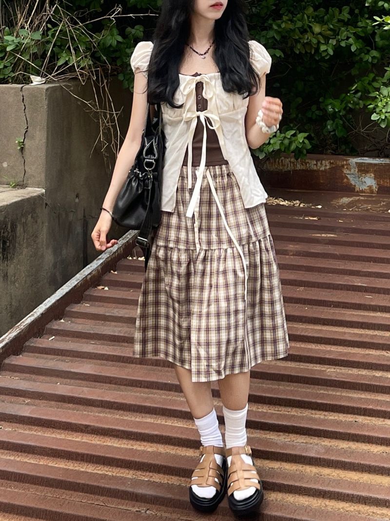 Dream Layered Ribbon Blouse