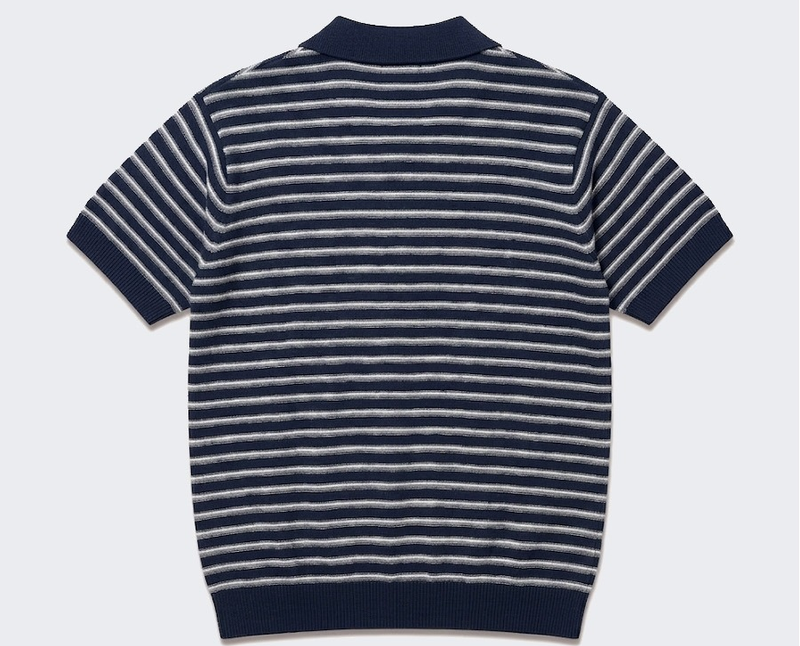 Stripe Crop Half Knit Navy
