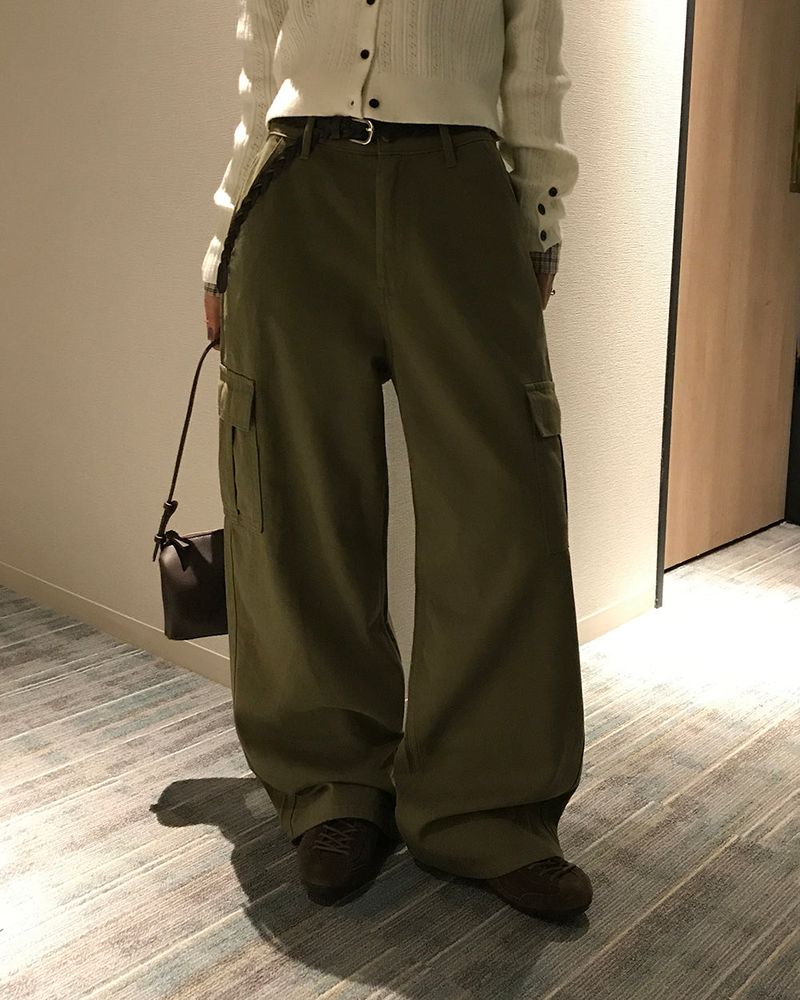 [ORIGINAL] Surf Cargo Buckle Cotton Pants