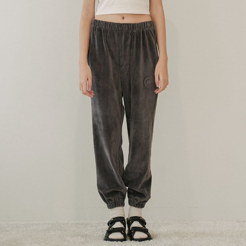 CORDUROY JOGGER PANTS (CHARCOAL)