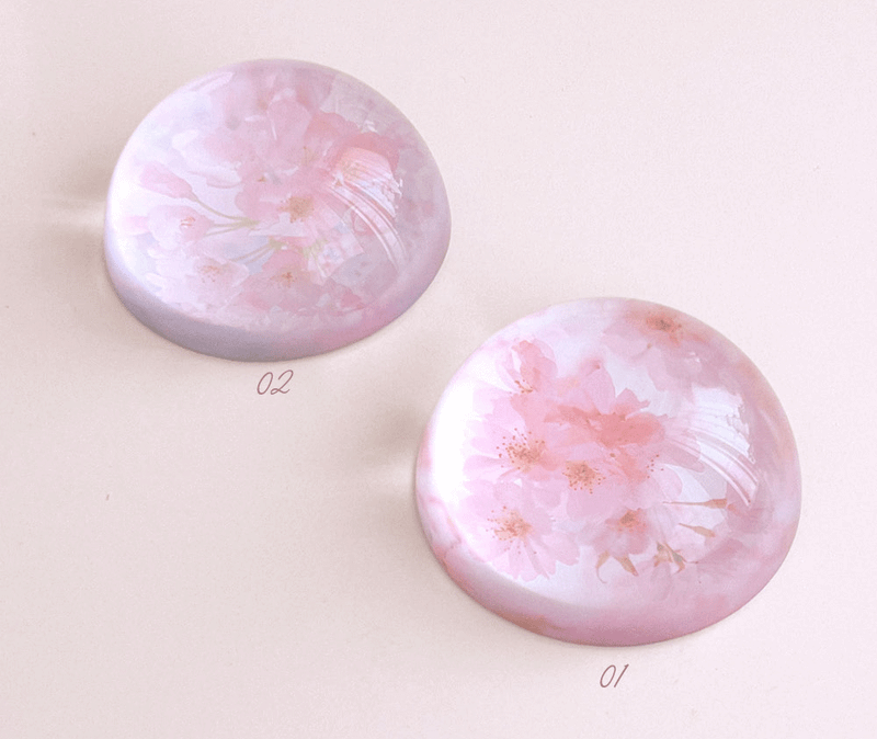 Cherry blossom glass paper weight