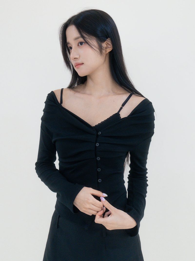 Rin cardigan set (Black)